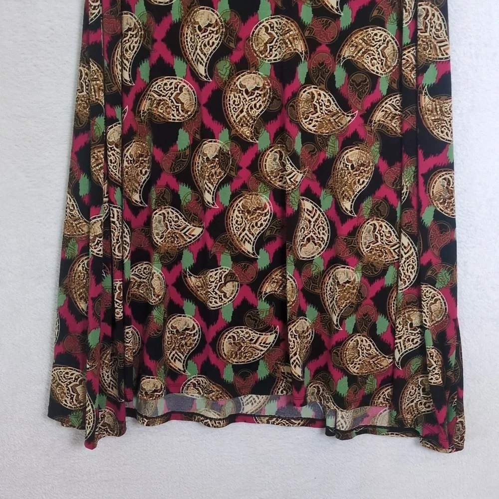 LuLaRoe Womens‎ Paisley Gypsy Boho Skirt Size M